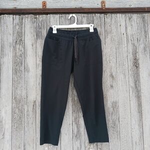 Prana Womens Sz XS Black Pull On Nylon Hiking Capris Outdoor Tapered‎